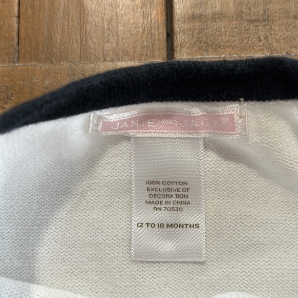 Janie and jack black and white bow cardigan sweater - Picture 3 of 5